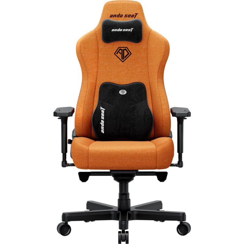 Anda Seat Kaiser 3E XL Gamingowy do 150kg Tkanina Pomarańczowy