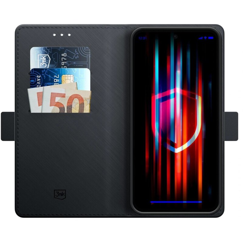 3mk Wallet Case do Redmi Note 15 4G/5G Czarny