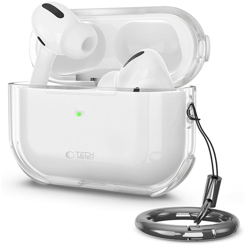 Etui na słuchawki TECH-PROTECT Bounce do APPLE Apple Airpods Pro 3 Przezroczysty