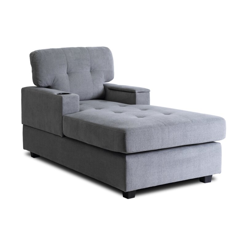 Fotel Wypoczynkowy Kanapa Sofa Do Salonu Sypialni Tapicerowany NEO Szary