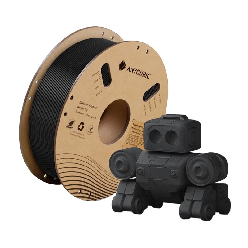 Filament ANYCUBIC IPHHSBK-106 High Speed PLA, Średnica 1.75 mm (1 kg) Czarny
