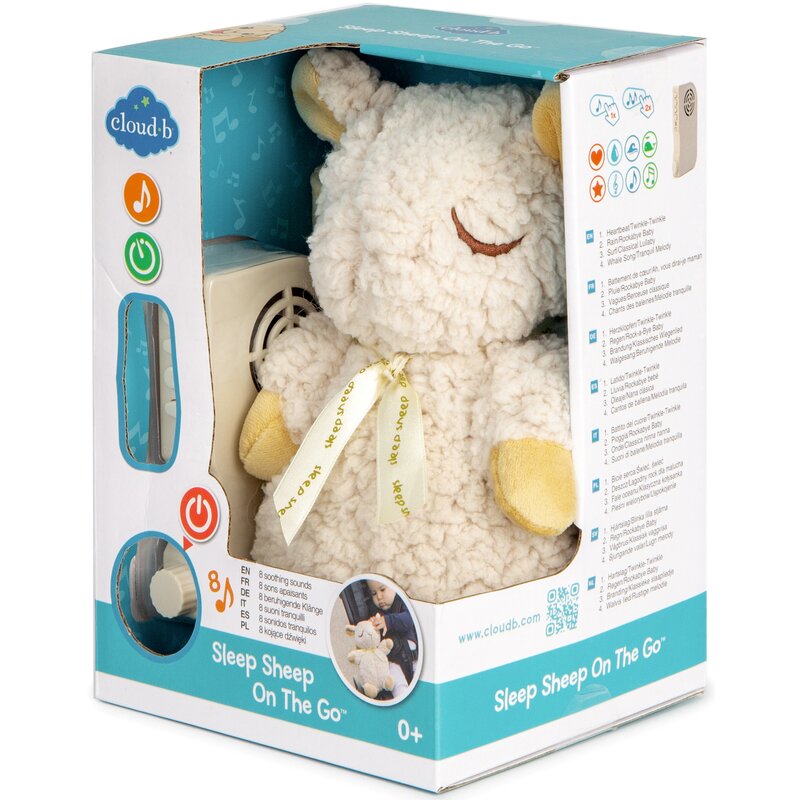 Maskotka CLOUD B Śpiąca owieczka w podróży z pozytywką