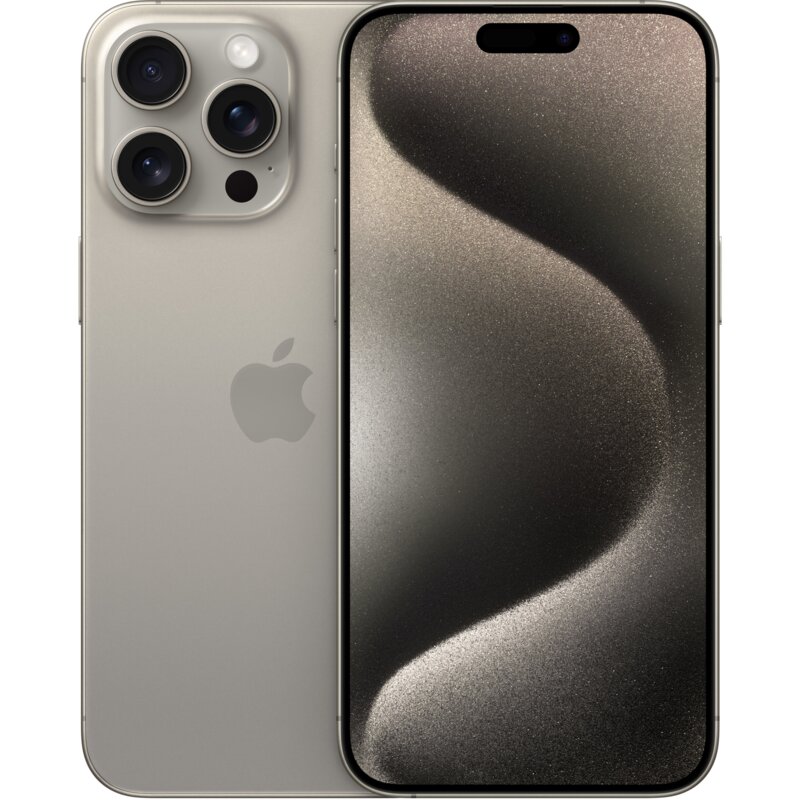 Smartfon APPLE iPhone 15 Pro Max 5G 256GB 6.7" 120Hz Tytan Naturalny (Stan Bardzo dobry)