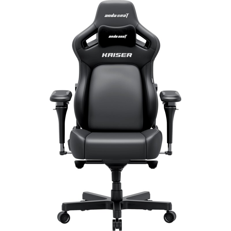 Fotel gamingowy ANDA SEAT Kaiser 4 V2 XL Czarny (Skóra PVC)