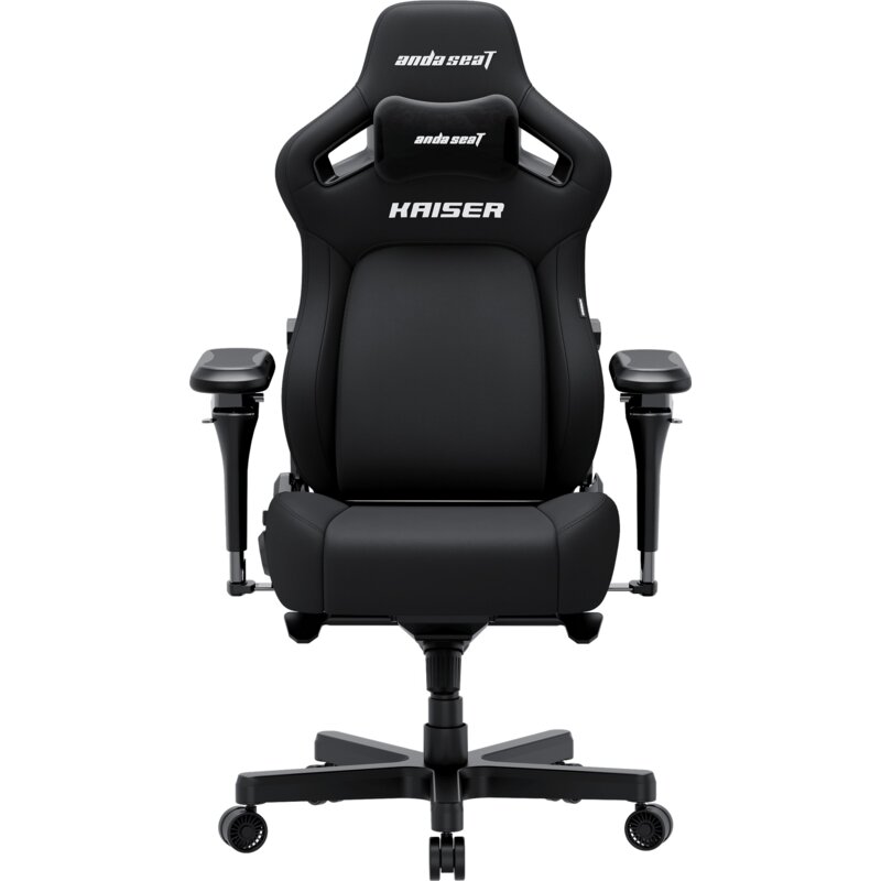 Fotel gamingowy ANDA SEAT Kaiser 4 V2 XL Czarny (Tkanina lniana)