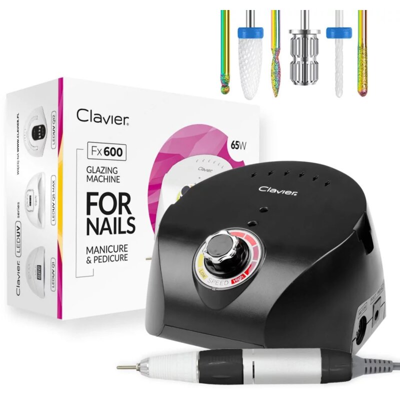Frezarka do paznokci CLAVIER FX 600 Czarny