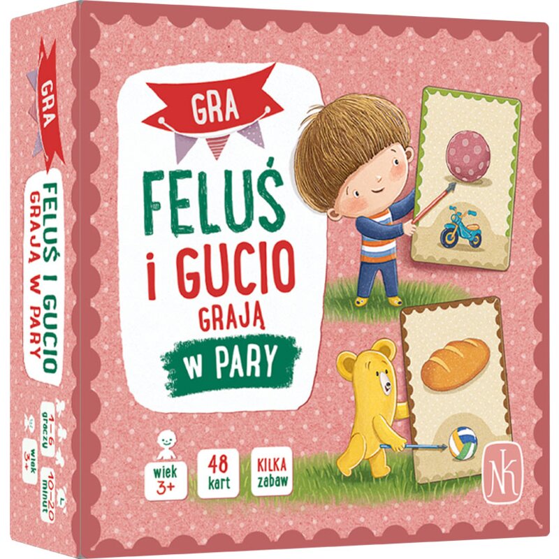 Gra edukacyjna NASZA KSIĘGARNIA Feluś i Gucio Grają w pary