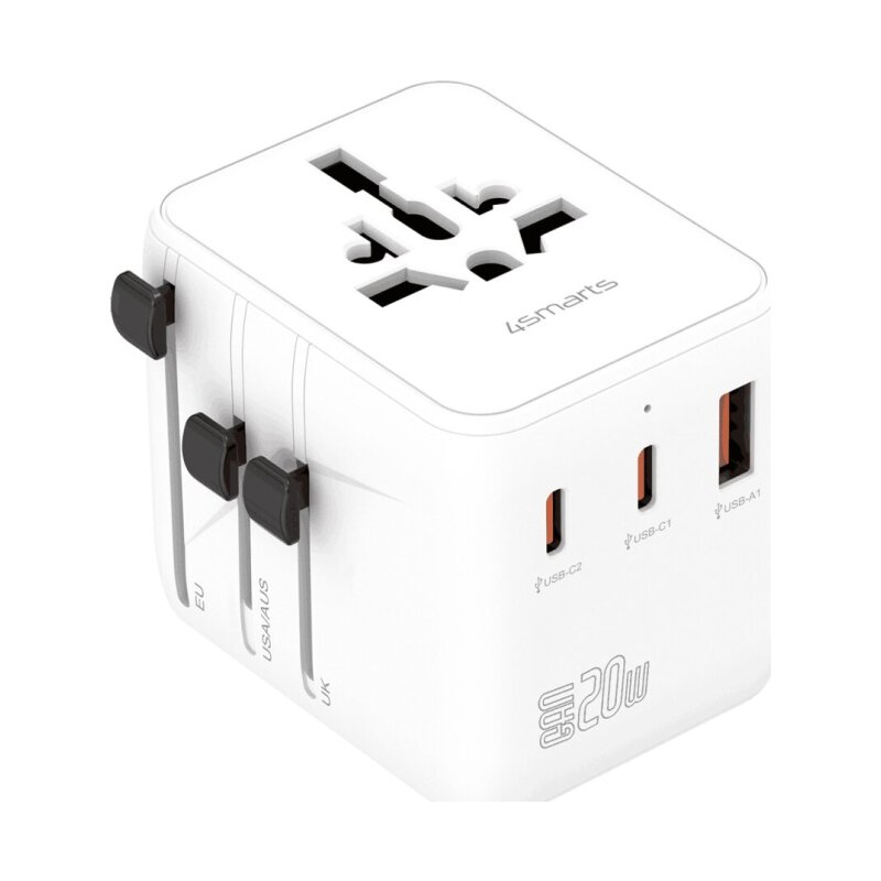 4smarts 541645 Nomad GaN 20W 2C+1A Biały
