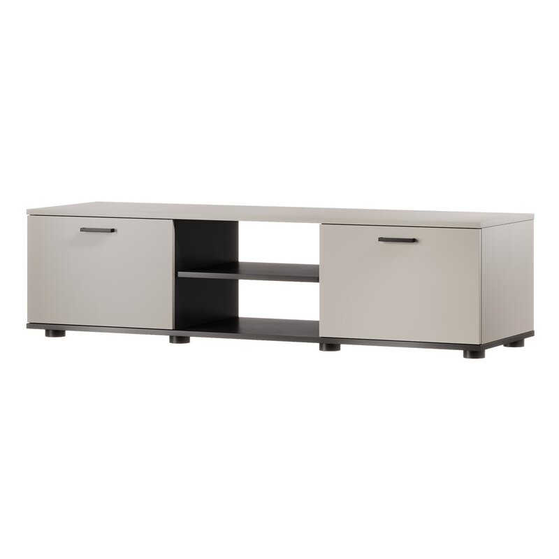 Szafka RTV SOHO 140x43x37 kaszmir+czarny