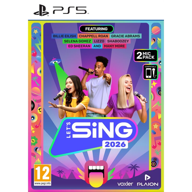 Let's Sing 2026 + 2 Mikrofony Gra PS5