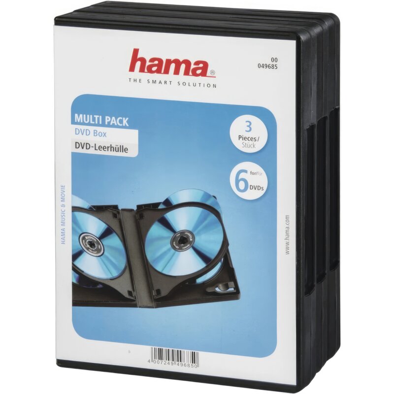 Pudełko do płyt DVD HAMA 49685 (3 szt.)