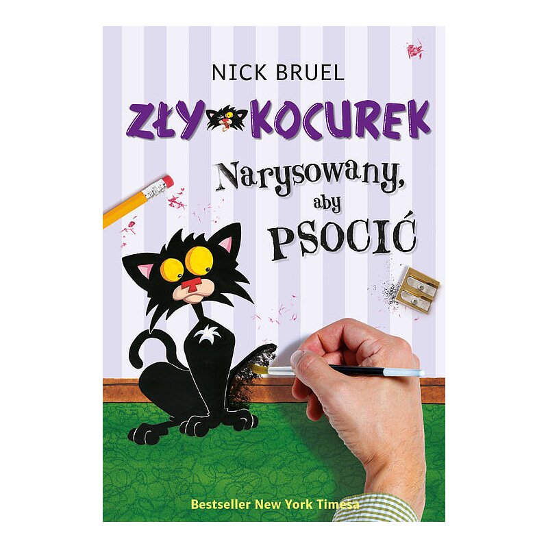 Zły Kocurek. Zły Kocurek narysowany aby psocić Nick Bruel