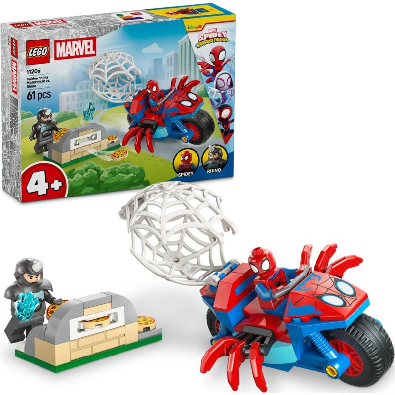 LEGO 11206 Marvel Spidey na motocyklu kontra Rhino