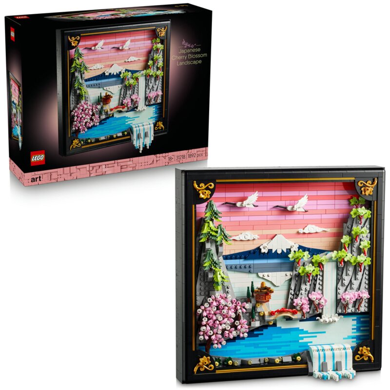 LEGO 31218 Art Japoński krajobraz z kwitnącą wiśnią
