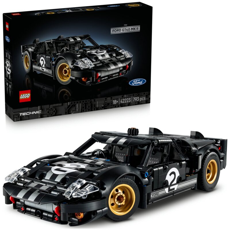 LEGO 42223 Technic Samochód wyścigowy 1966 Ford GT40 MKII