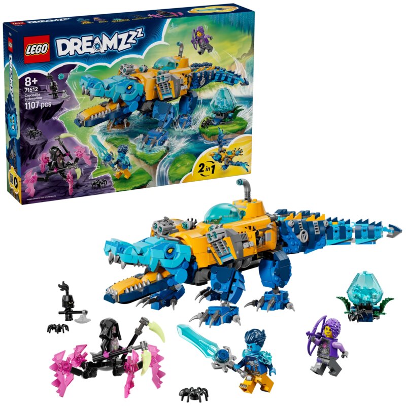 LEGO 71512 DREAMZzz Krokodylołódź podwodna