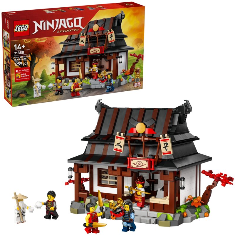 LEGO 71858 NINJAGO KuÅºnia Cztery Bronie â 15-lecie