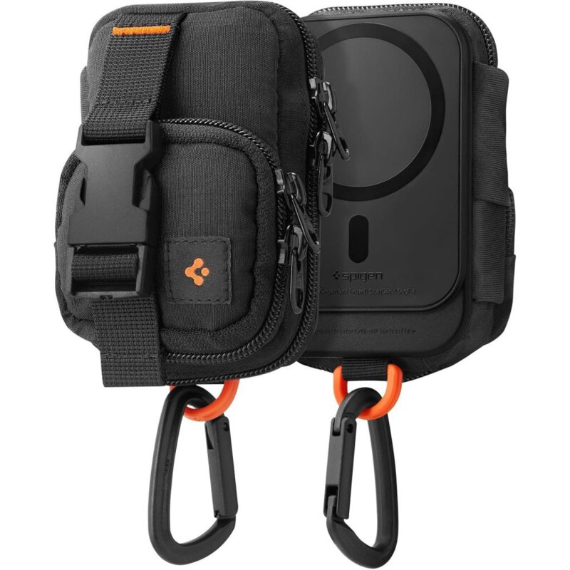 Etui organizer SPIGEN Snap Zip MagSafe Czarny