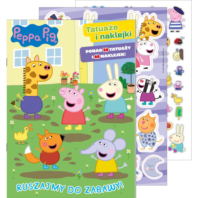 Peppa Pig. Tatuaże i naklejki Praca zbiorowa