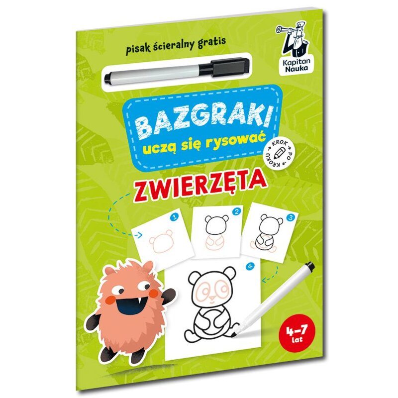 Bazgraki uczą się rysować. Zwierzęta. Kapitan Nauka Katarzyna Urbaniak