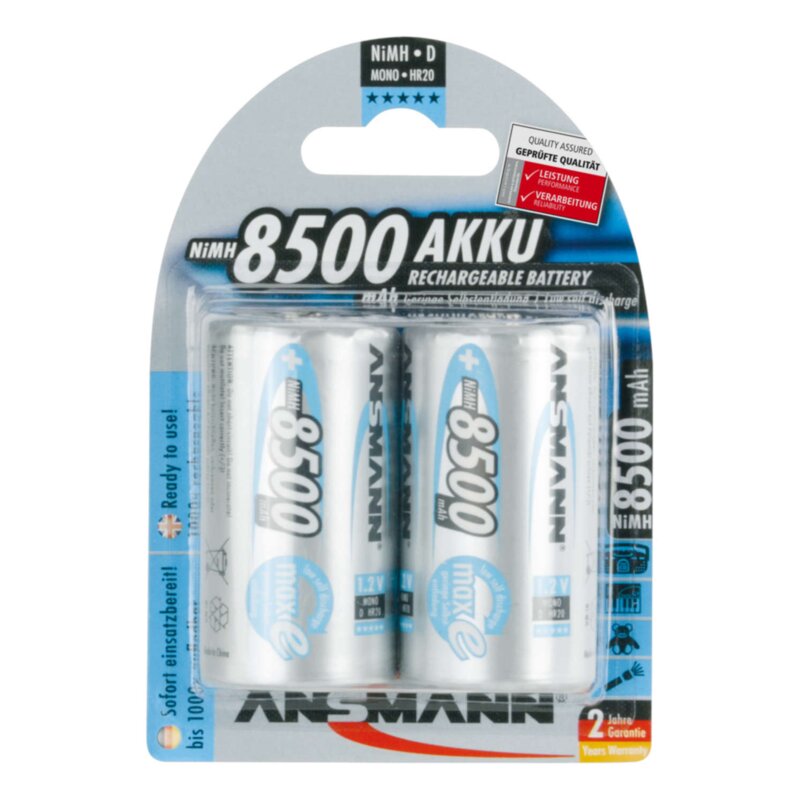 Akumulatorki HR20 8500 mAh ANSMANN (2 szt.)
