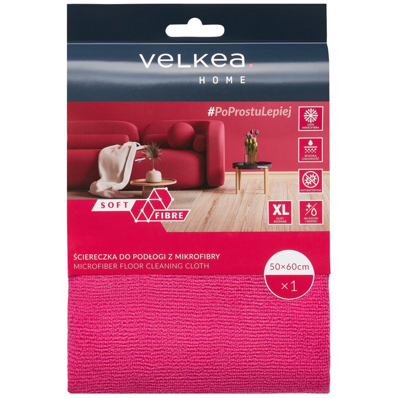 Ściereczka VELKEA 75219 60 x 50 cm Różowy
