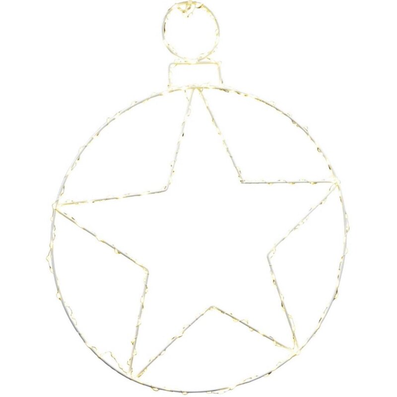 Dekoracja świetlna na okno CHRISTMAS DECORATION Gwiazda 236 LED 48 cm