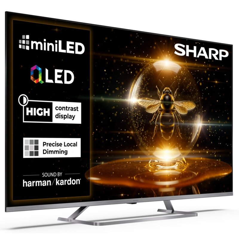 Telewizor SHARP 50JP7765E 50" QLED MINILED 4K Google TV Dolby Atmos Dolby Vision HDMI 2.1