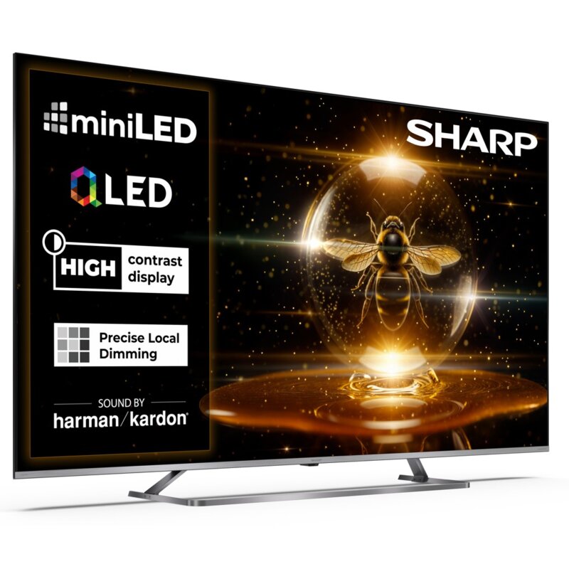 Telewizor SHARP 65JP7765E 65" QLED MINILED 4K Google TV Dolby Atmos Dolby Vision HDMI 2.1