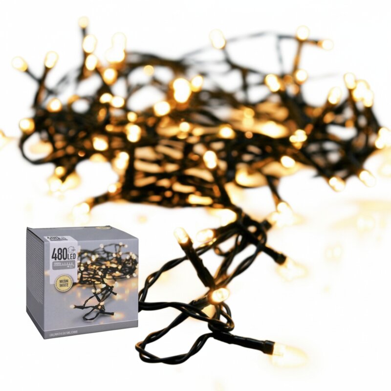 Lampki choinkowe CHRISTMAS DECORATION 259155 36 m Sieciowe