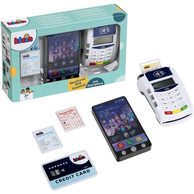 Zabawka terminal płatniczy KLEIN ze smartfonem 7274