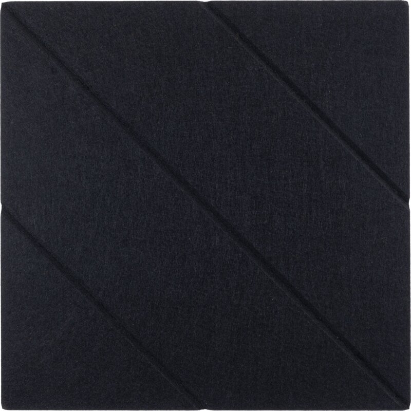 Panel dekoracyjny MULTIDECOR Felly Kwadrat 02 40 x 40 cm Czarny (2 szt.)