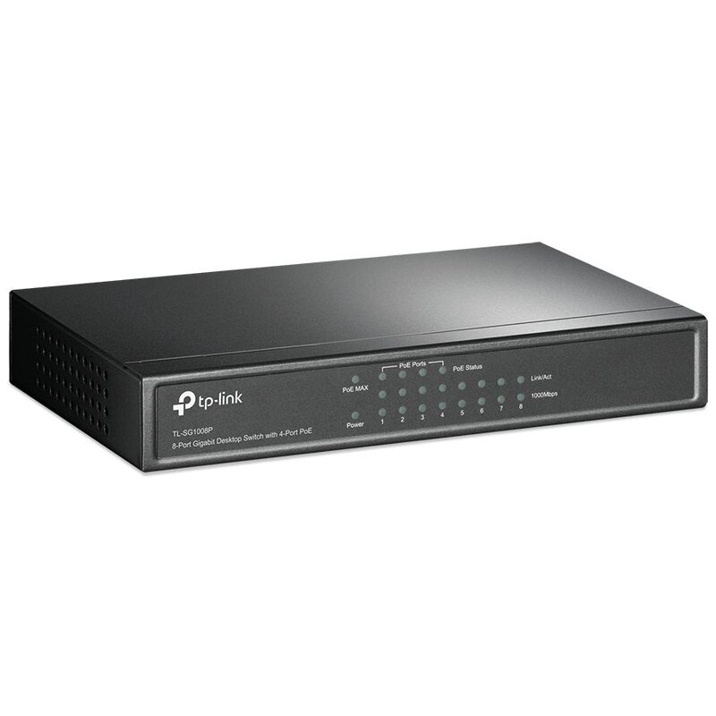 Switch TP-LINK TL-SG1008P Gigabit Ethernet, 8 portów, Funkcja PoE