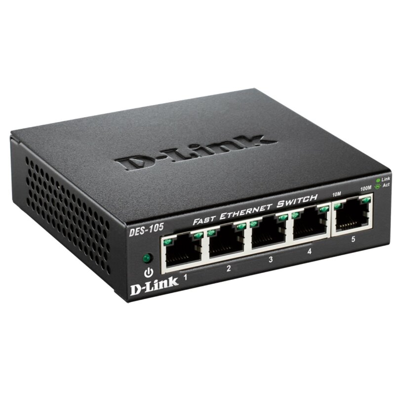Switch D-LINK DES-105 Fast Ethernet, 5 portów