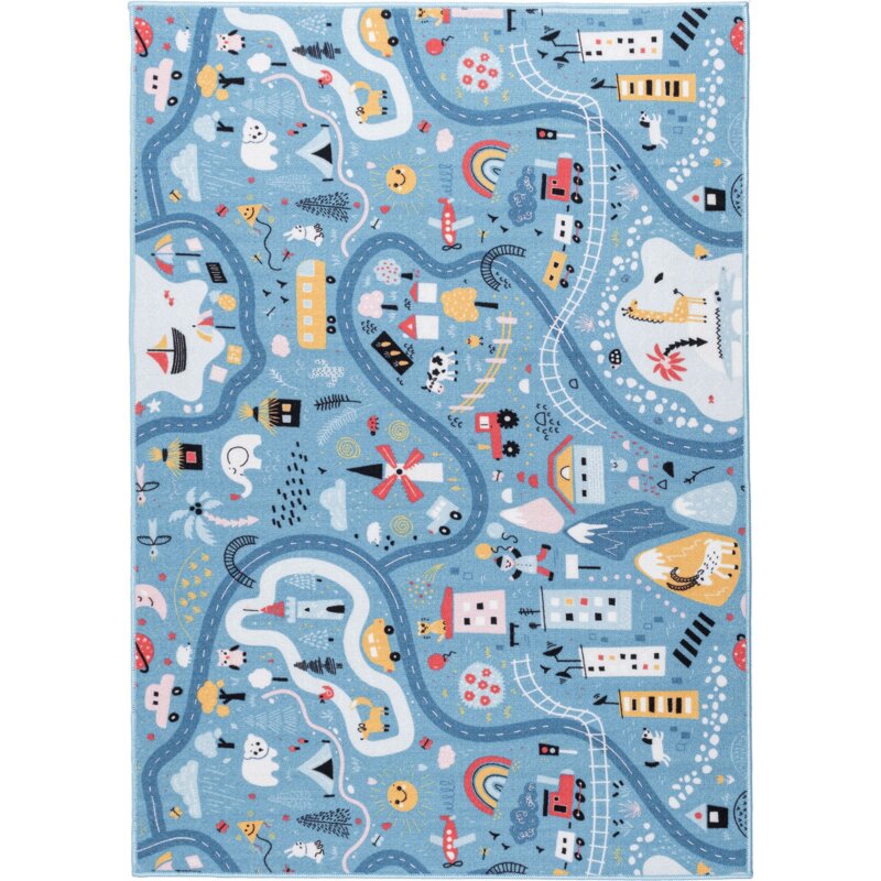 Dywan MULTIDECOR Stella Ulice 80 x 100 cm Niebieski