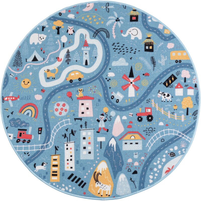 Dywan MULTIDECOR Stella Ulice 120 cm Niebieski