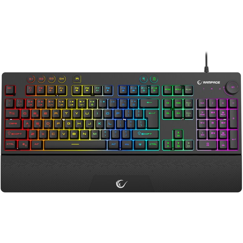 Klawiatura RAMPAGE KB-GX65 Simula RGB Czarny