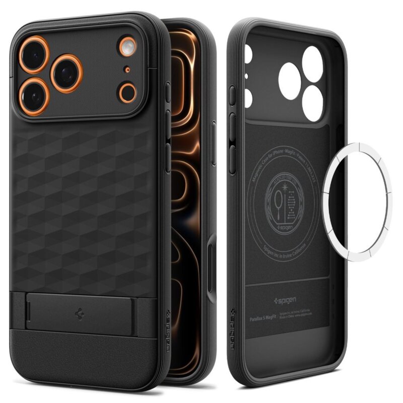 Etui SPIGEN Parallax ”S” Mag MagSafe do Apple iPhone 17 Pro Max Czarny