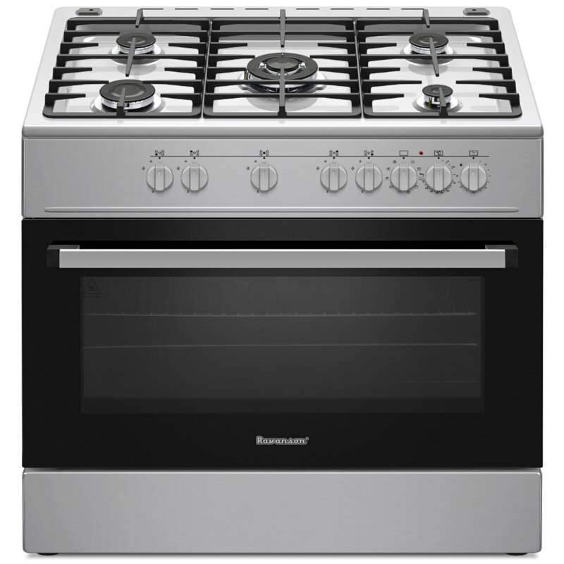 Kuchnia gazowo-elektryczna RAVANSON KWGE-K90A Cheff | 5 palników + palnik WOK | termoobieg | rożen