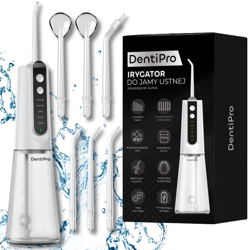 Irygator ALPHA DentiPro SWF-04 Biały