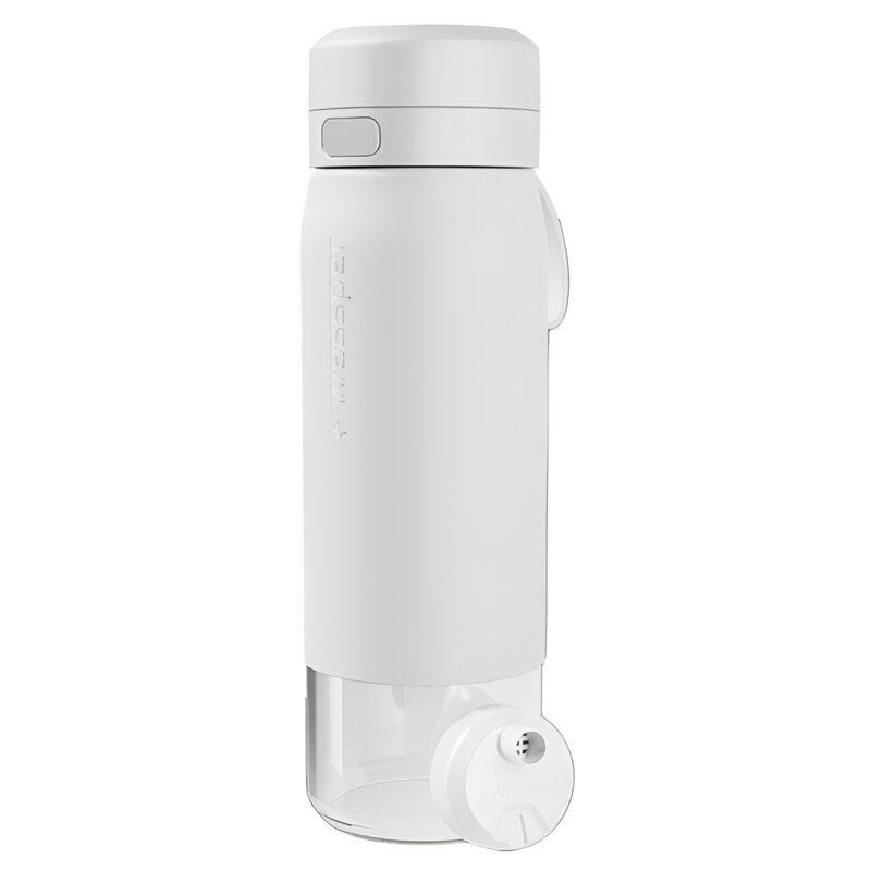 Butelka filtrująca WESSPER B2 Glass Actitex 700 ml Biały