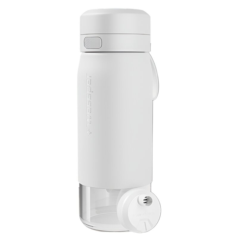 Butelka filtrująca WESSPER B2 Glass Actitex 500 ml Biały