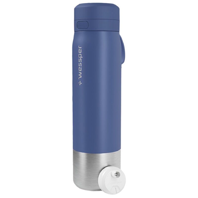 Butelka filtrująca WESSPER B2 Stainless Steel Actitex 1000 ml Niebieski