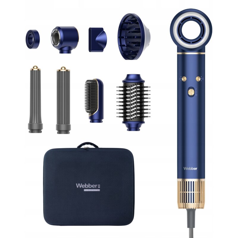 Webber Ultra PRO-styler Airwave HD4 Dyfuzor Zimny nawiew 1300W 3 prędkości 3 temperatury