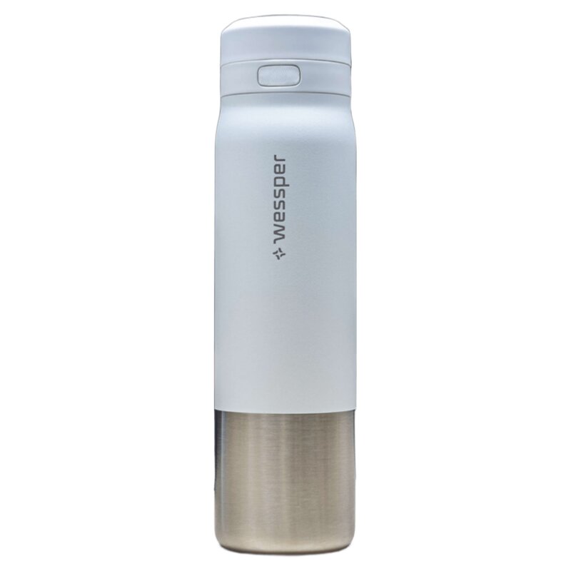 Butelka filtrująca WESSPER B2 Stainless Steel Actitex 1000 ml Biały