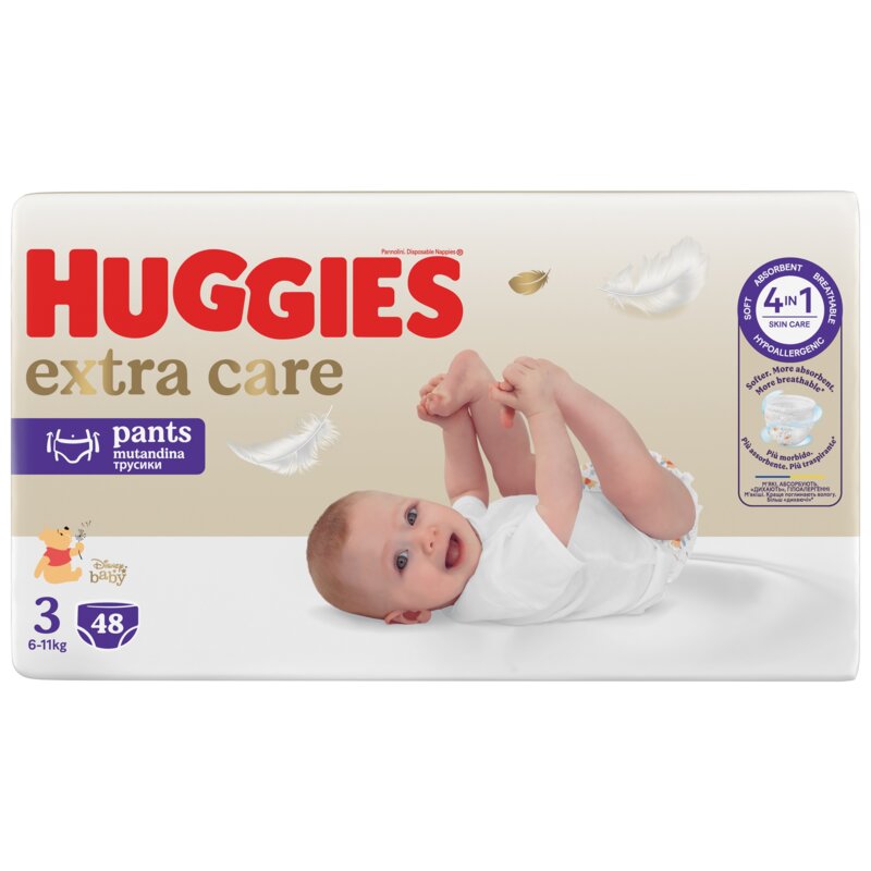 Pieluchomajtki HUGGIES Extra Care Pants 3 (48 szt.)
