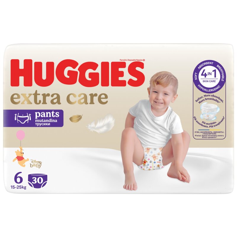 Pieluchomajtki HUGGIES Extra Care Pants 6 (30 szt.)