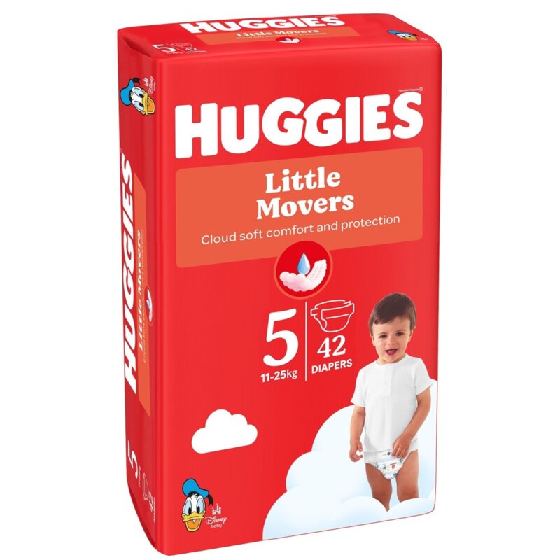 Pieluszki HUGGIES Little Movers 5 11-25kg (42 szt.)