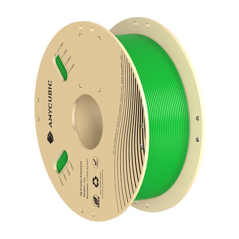 Filament ANYCUBIC IPHPLCG-106 PLA, Średnica 1.75 mm (1 kg) Zielony