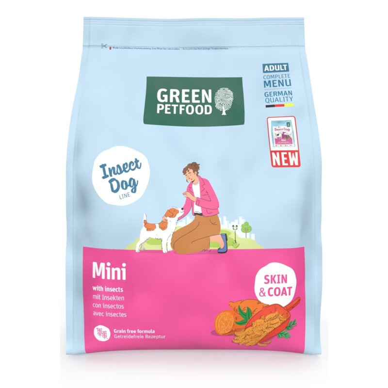 Karma dla psa GREEN PETFOOD Mini with insects 7.5 kg